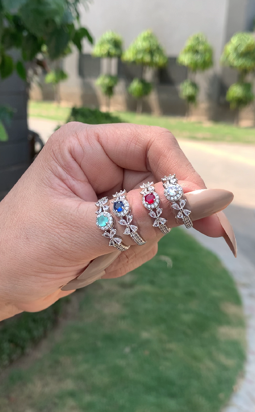 Multi-Color Bow Rings (Adjustable)