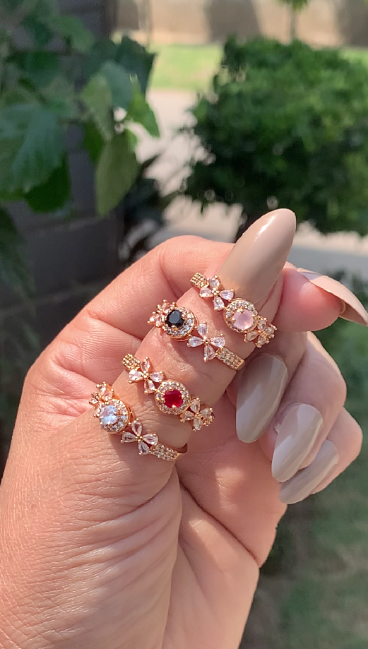 Rose gold Bow Rings (Adjustable)