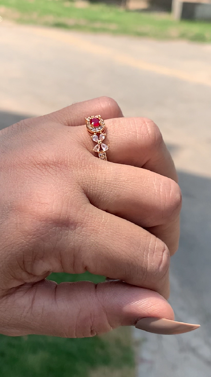 Rose gold Bow Rings (Adjustable)