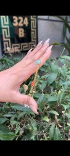 The Signature Aesthetic Collection: Gemstone & Clover Leaf Bracelets